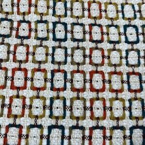 Crate &‎ Barrel Multi Color Cotton rayon Zipper Square Pillow Cover 19"